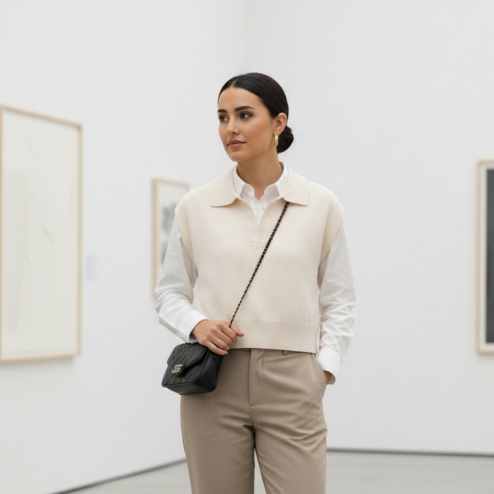 Industry Republic Clothing Sleeveless Knit Polo Top – Size M